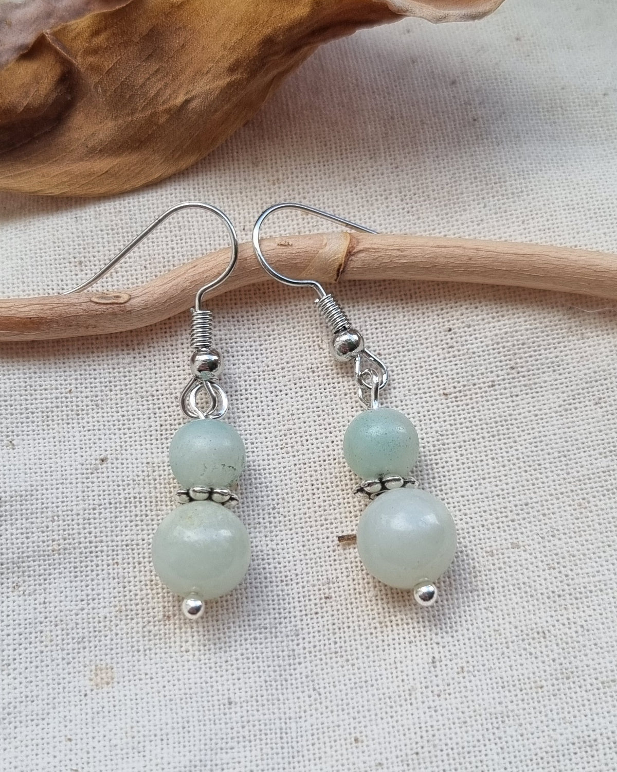 Delicate Amazonite handmade gemstone earrings