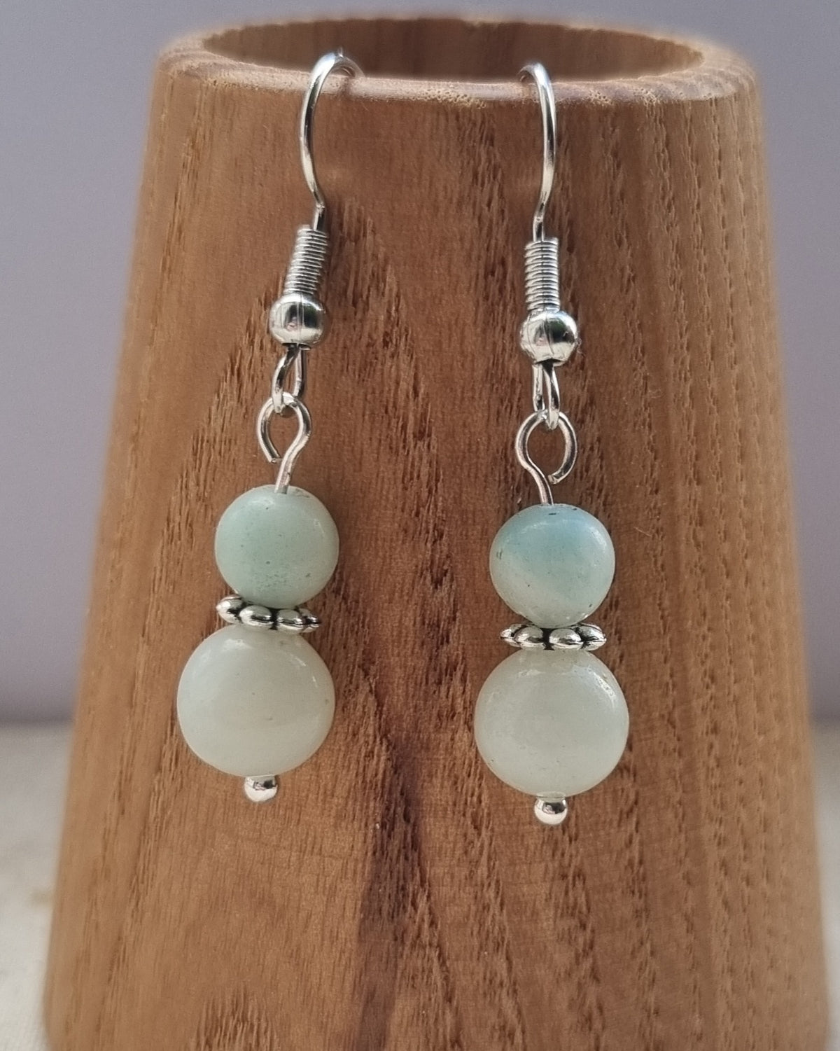 Delicate Amazonite handmade gemstone earrings