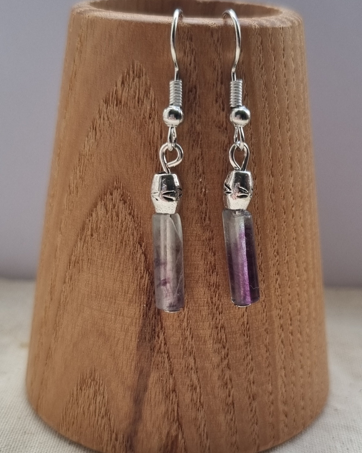 Pretty handmade Flourite earrings