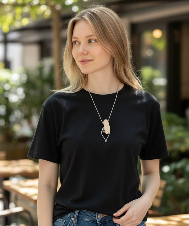 Sterling silver Ring holder pendant